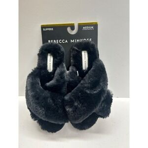 Rebecca Minkoff Black Slippers Size M 7/8